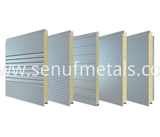 50 150mm Thickness Rockwool Sandwich Panel For Metal Wall Cladding System2 50 150mm Thickness Rockwool Sandwich Panel For Metal Wall Cladding System2