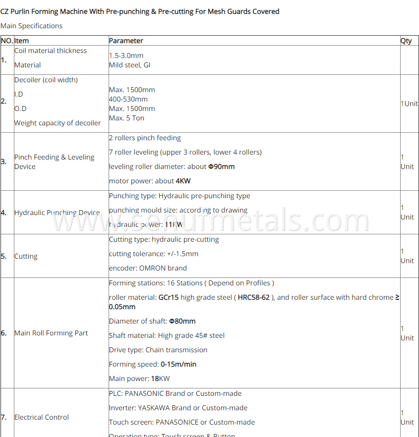 Cz Purlin Roll Forming Machine3
